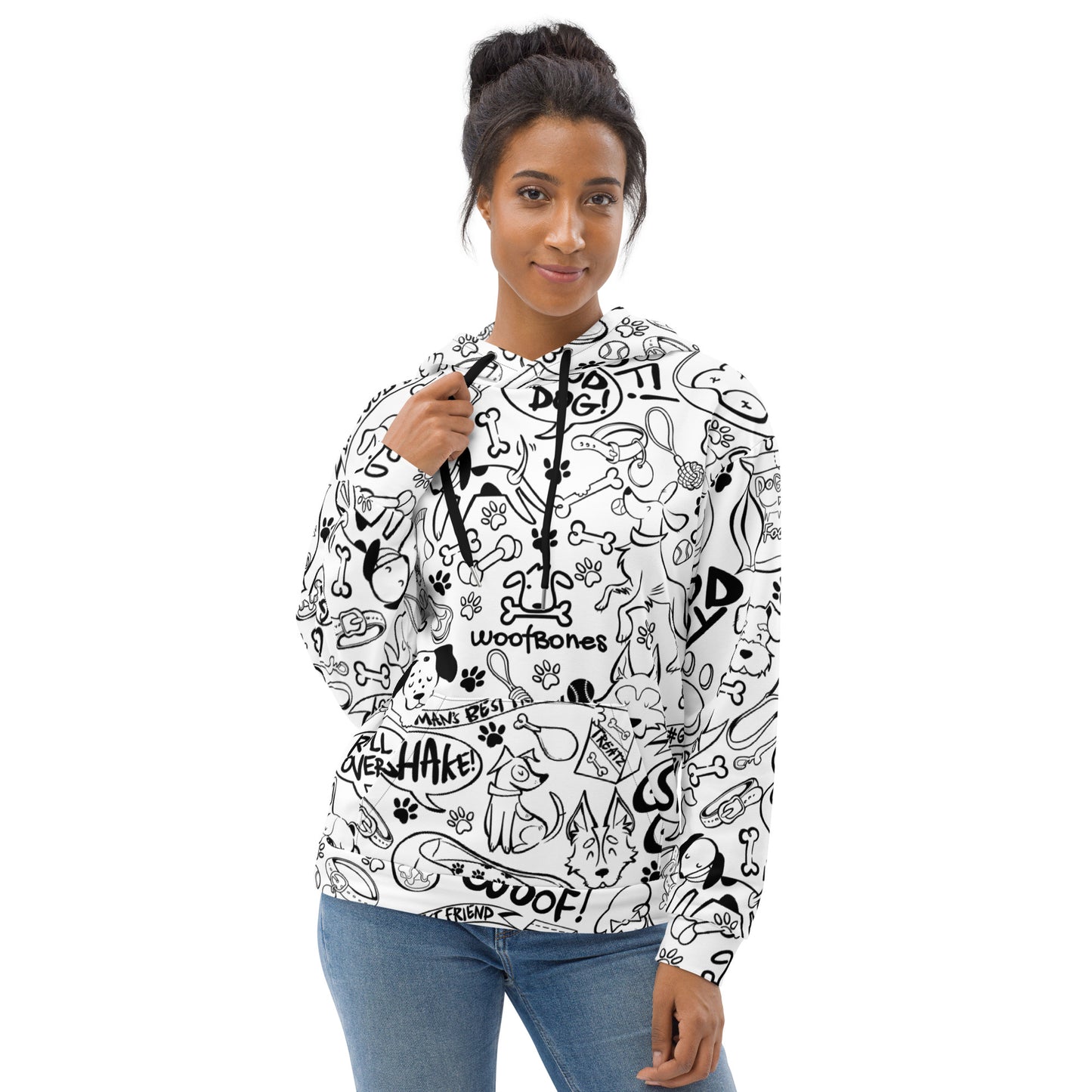 WoofBones All-Over Print Hoodie