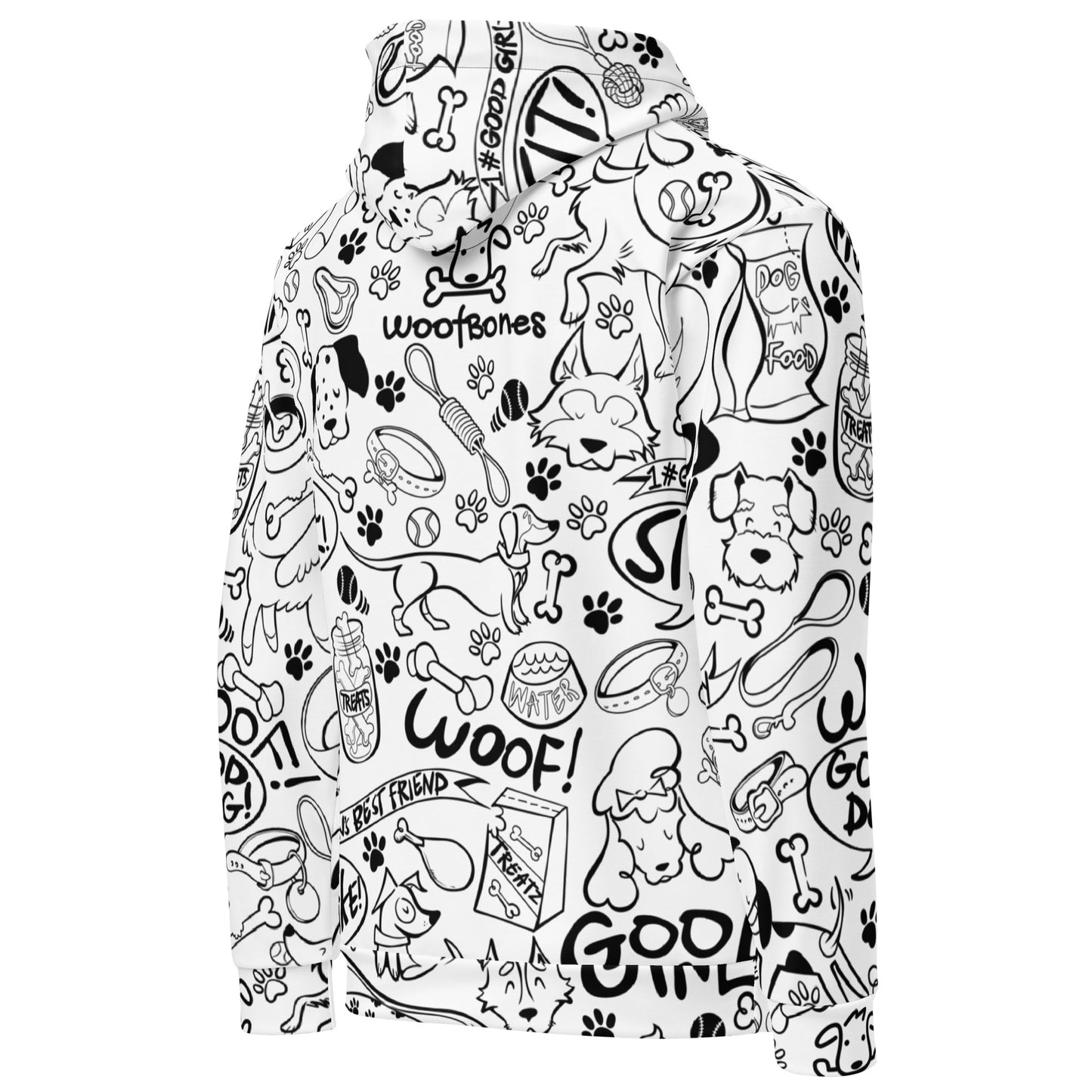 WoofBones All-Over Print Hoodie