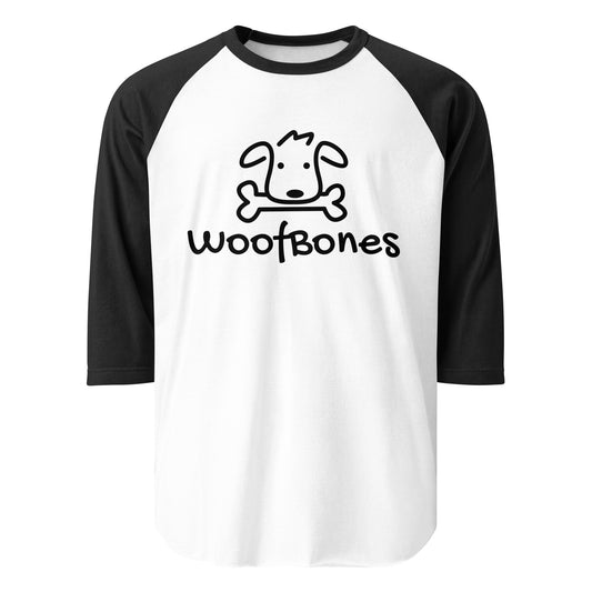 WoofBones Baseball Tee (Unisex - White)