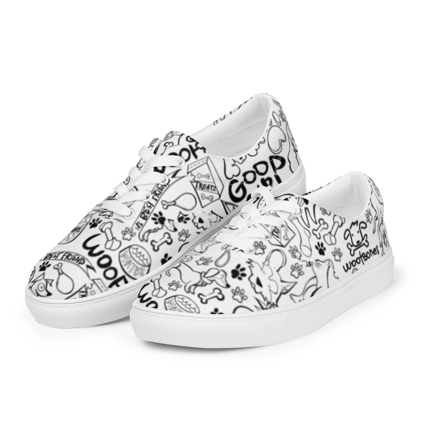 WoofBones Original Low Top Canvas Sneakers (Women's)